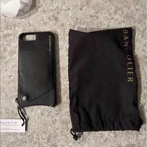 Bandolier iPhone 8 Plus Emma leather case